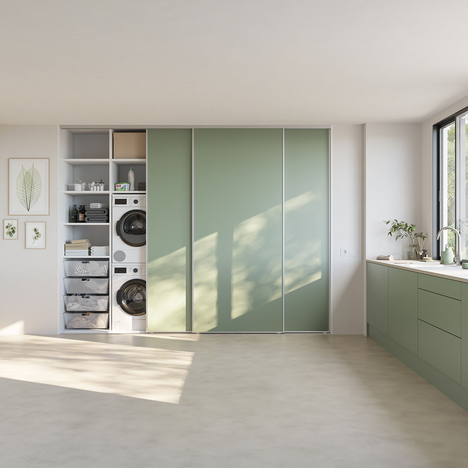 Designa garderobe med skydedører