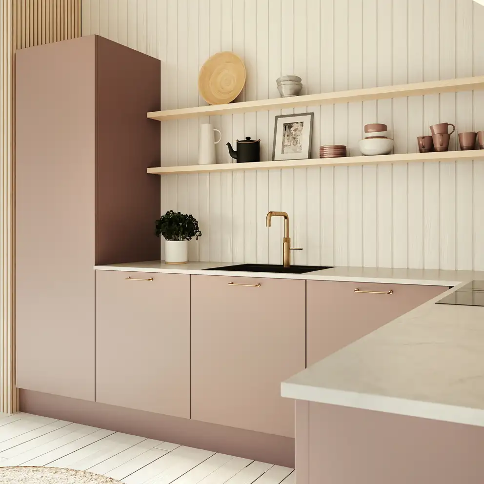 Color by Designa køkken i rosa