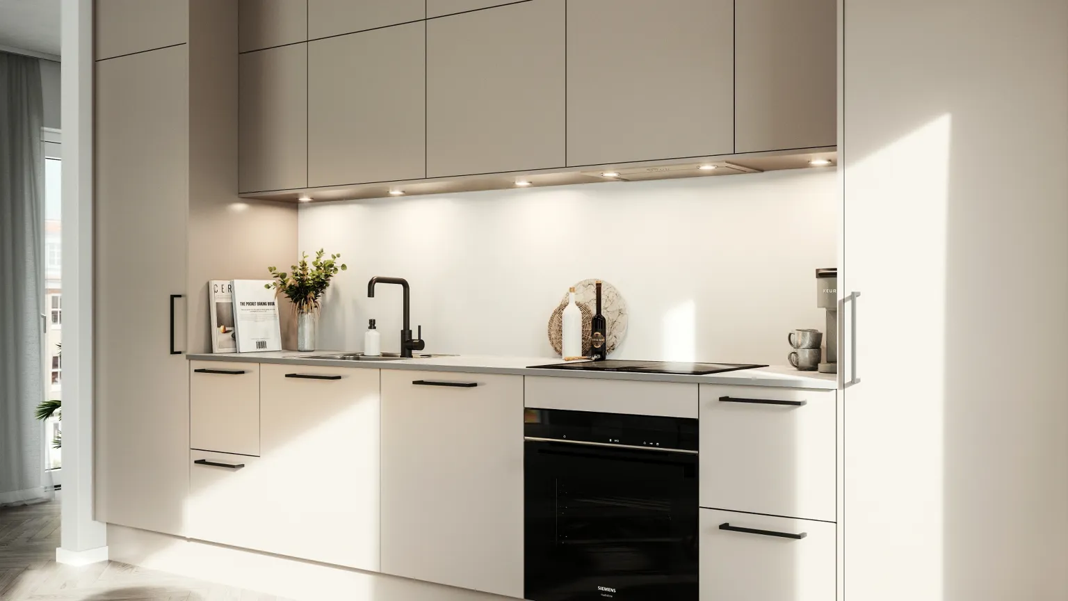 Modern by Designa køkken i beige